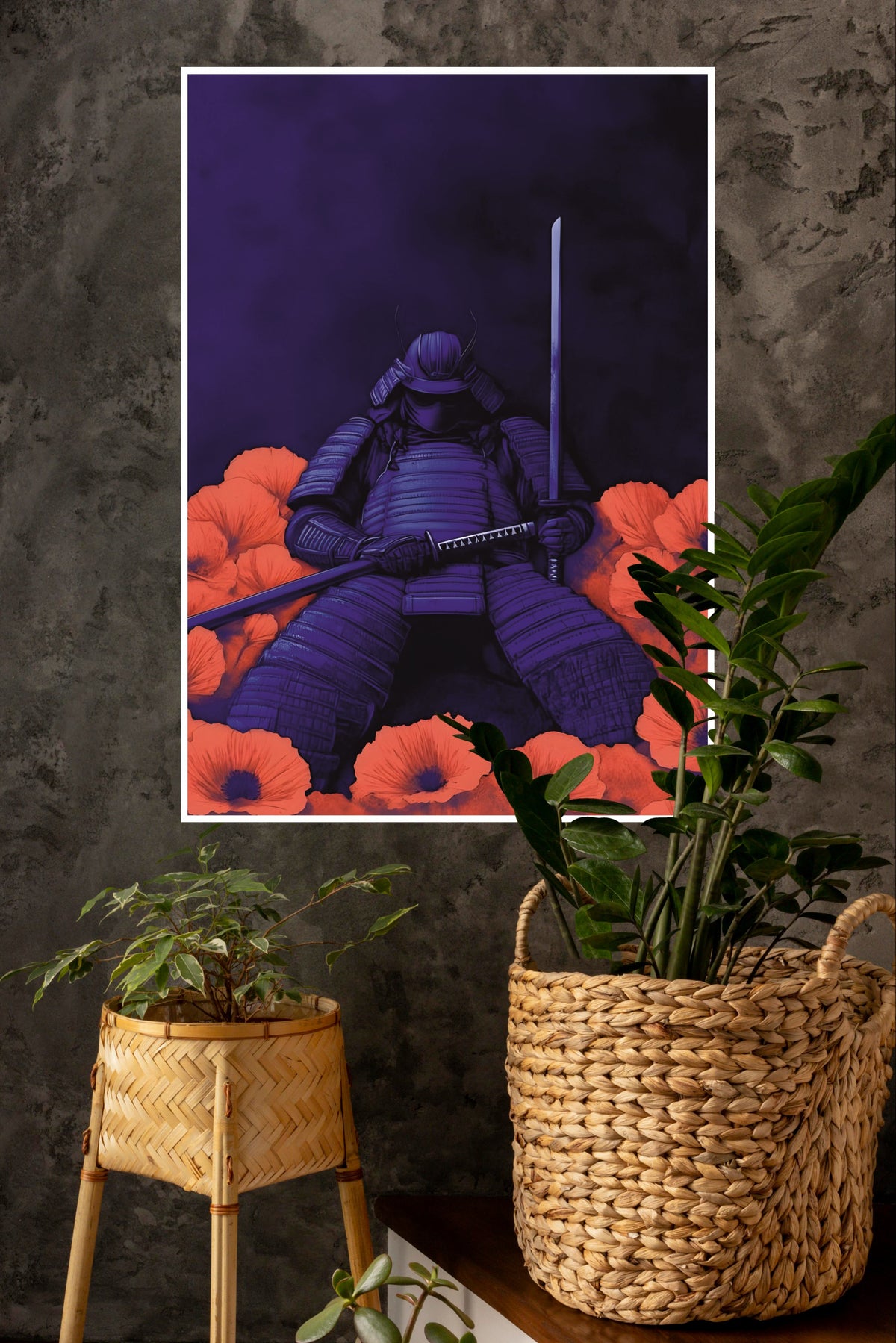 Seated in Resolve Poster | Samurai Warrior Poster