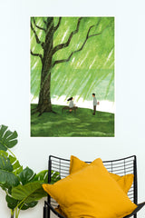 Starlit Forest Poster | The Green World Poster