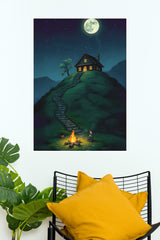 Starry Night Sky Poster | The Green World Poster