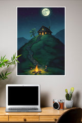 Starry Night Sky Poster | The Green World Poster