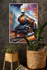 Steam Locomotive Poster | Art Posters