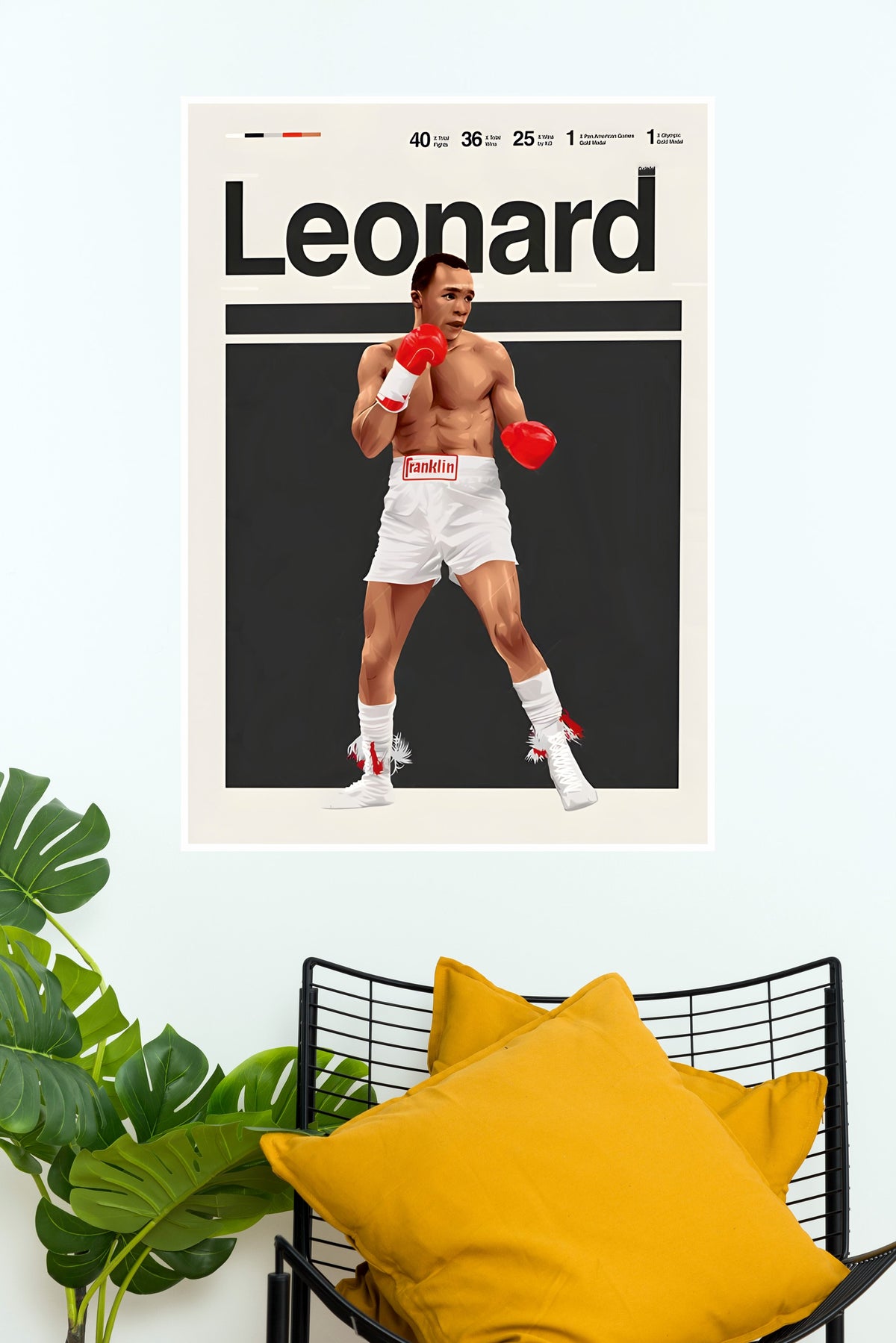 Sugar Ray Leonard Poster | UFC Champions Poster