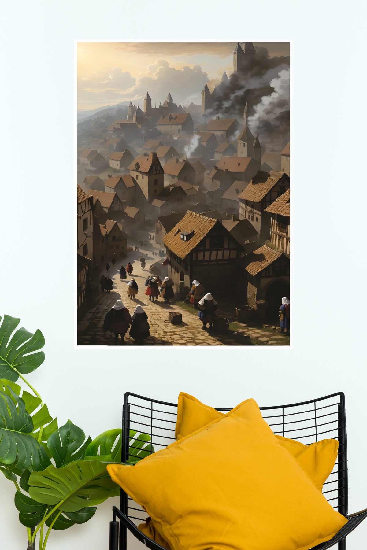 The Burning Village Poster | Art Posters