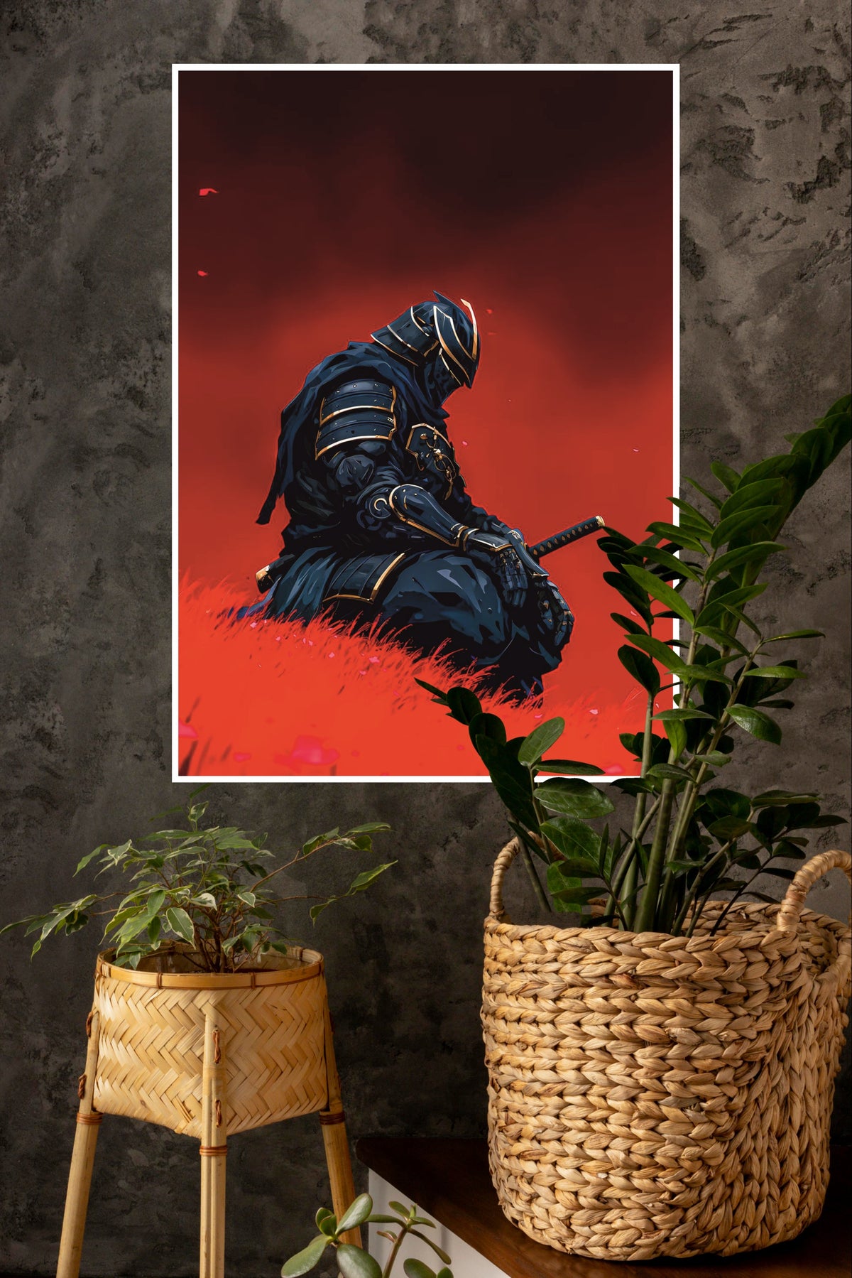 The Crimson Path Poster | Samurai Warrior Poster