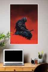 The Crimson Path Poster | Samurai Warrior Poster