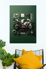 The Hear to fthe Machine Poster | Bike Posters