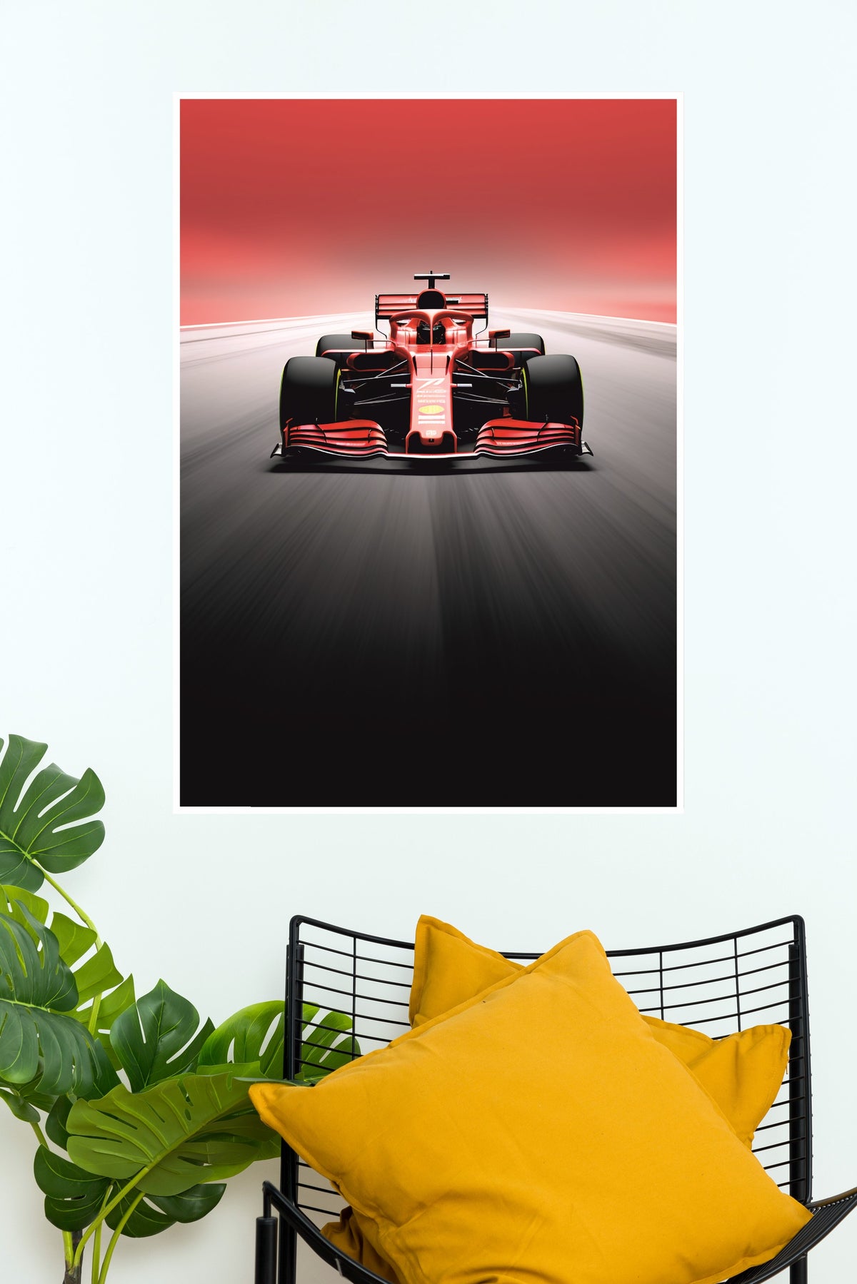 The Orange Racer Poster | Formula 1 Posters