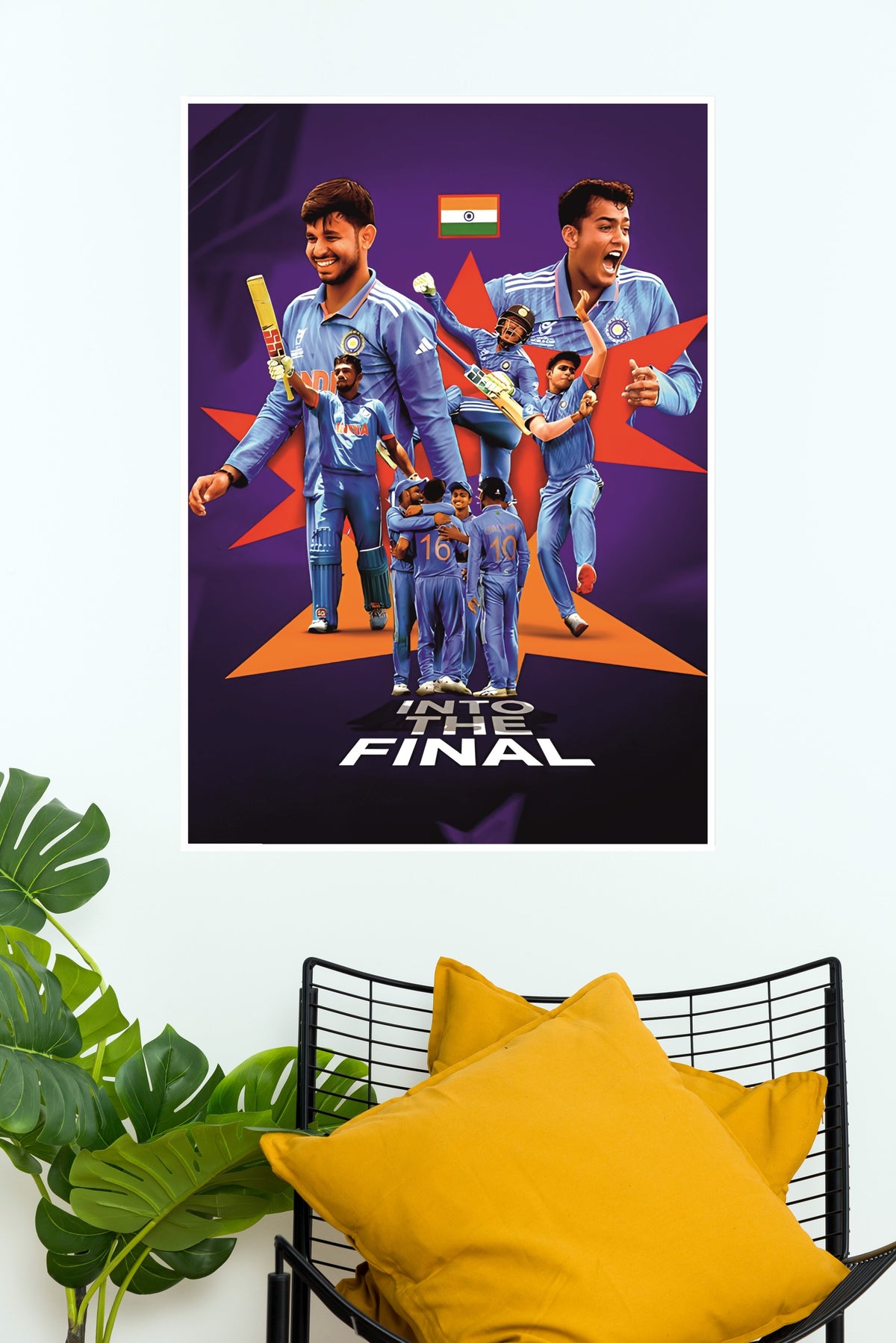 Tri color Spirit Poster | Cricketers Posters