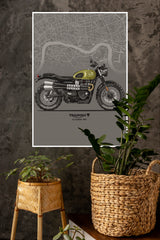 Triumph Scrambler 1200 Poster | Bike Posters