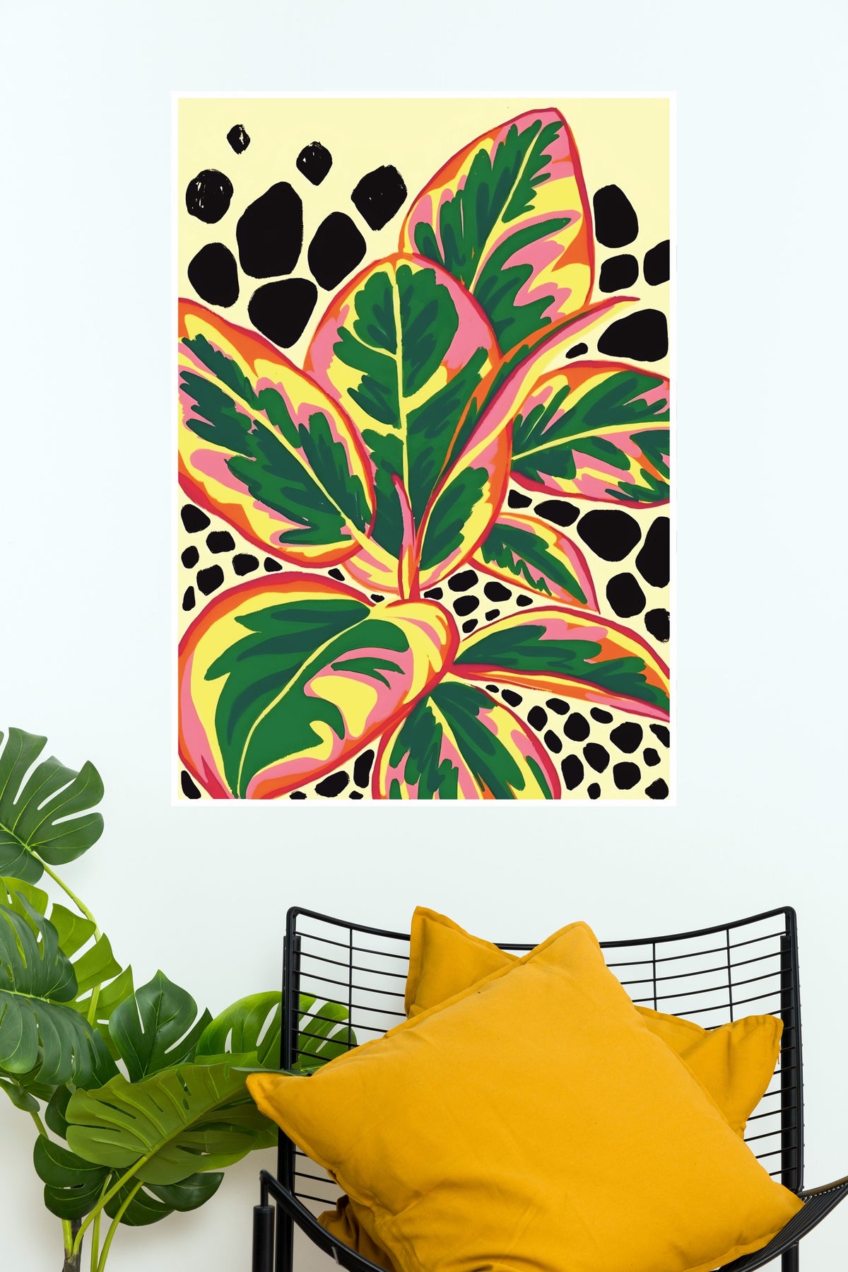 Vibrant Jungle Leaves Poster| Art Posters