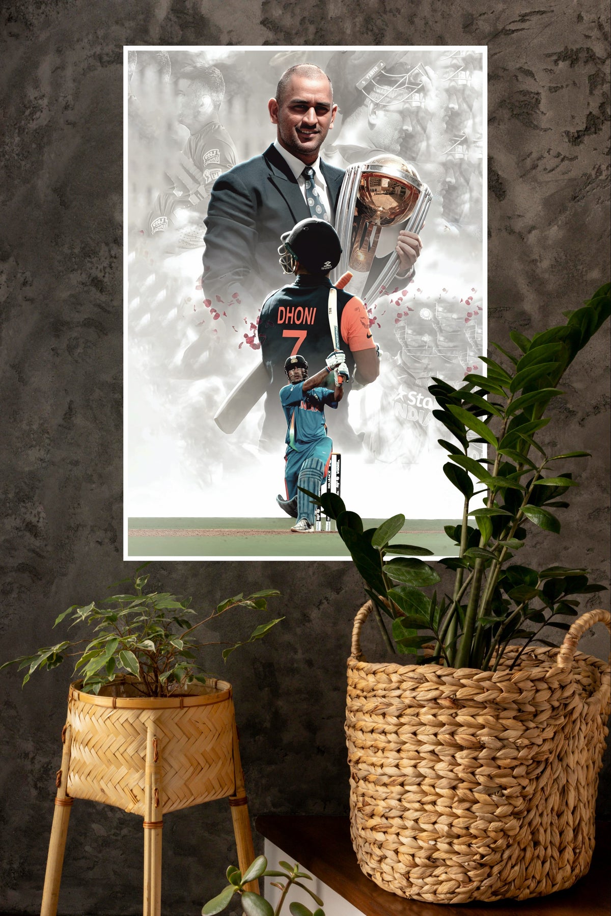 When Dhoni Lifted the Dream Poster | Cricketers Posters