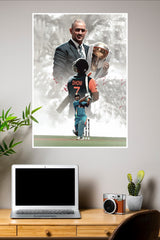 When Dhoni Lifted the Dream Poster | Cricketers Posters