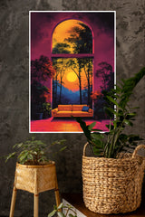 Window to Sunset Poster | Art Posters