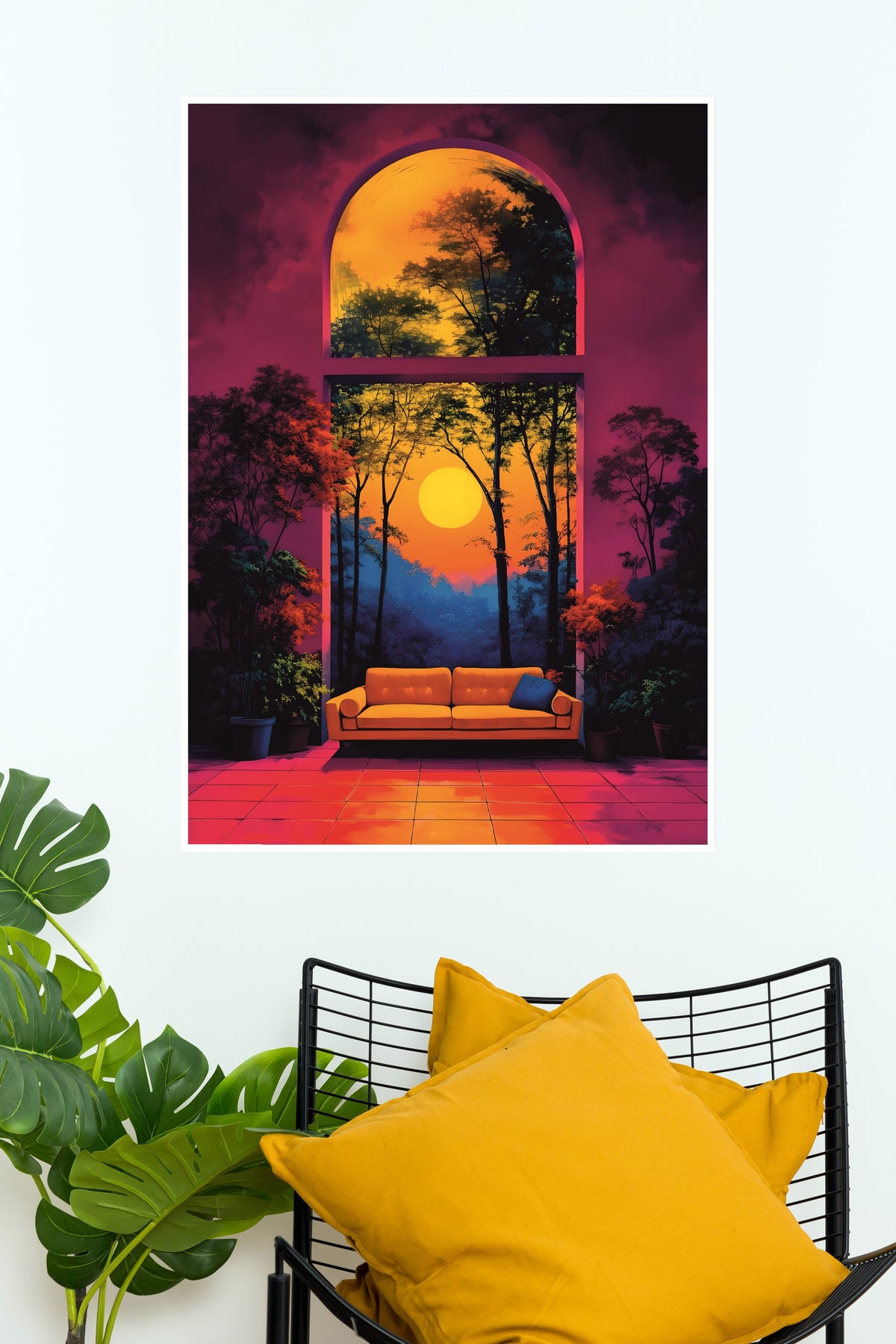 Window to Sunset Poster | Art Posters