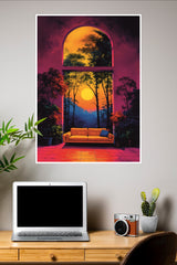 Window to Sunset Poster | Art Posters