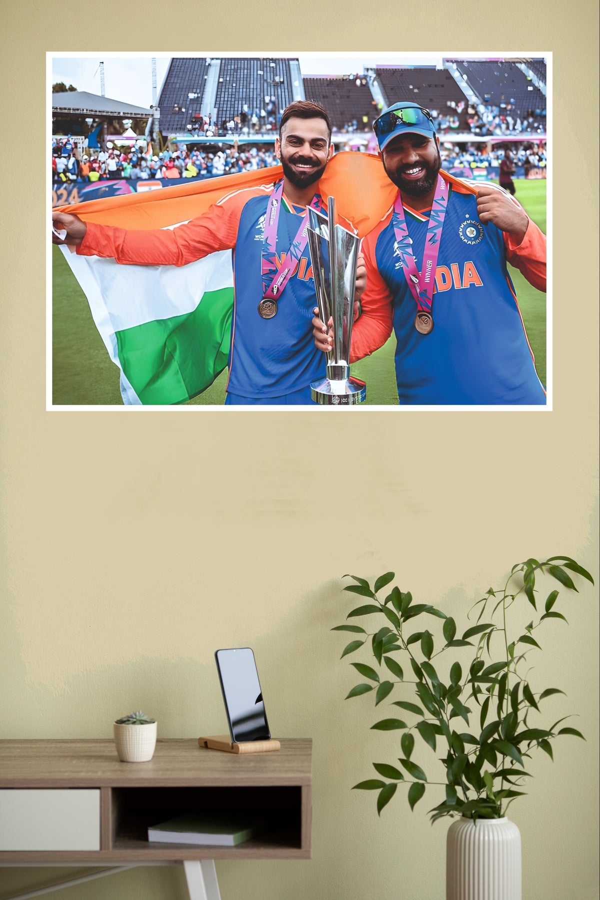 Tri color Triumph Poster | Cricketers Posters