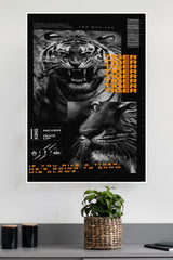 Never Give Up Tiger Poster | Animal Posters
