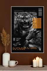 Never Give Up Tiger Poster | Animal Posters