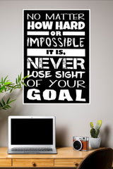 No Matter Poster | Gym and Motivational Quotes Posters