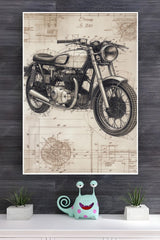Old And Vintage Motor Bike Poster | Art Posters