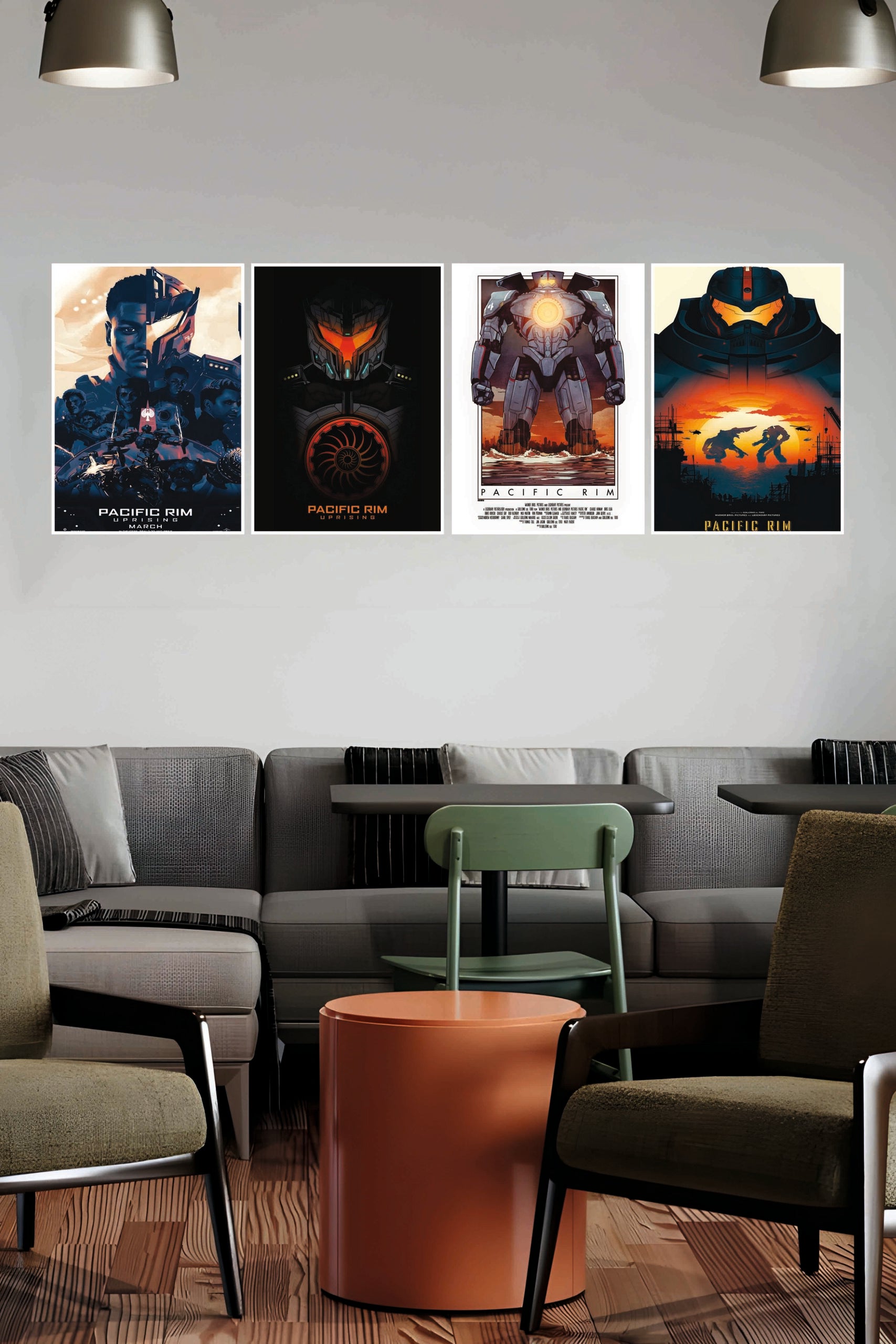 Pacific Rim Hollywood Movie Poster | Combo Wall Poster Set | Pack of 4 Posters