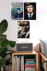 Peaky Blinders Hollywood Movie Poster | Combo Wall Poster Set | Pack of 3 Posters