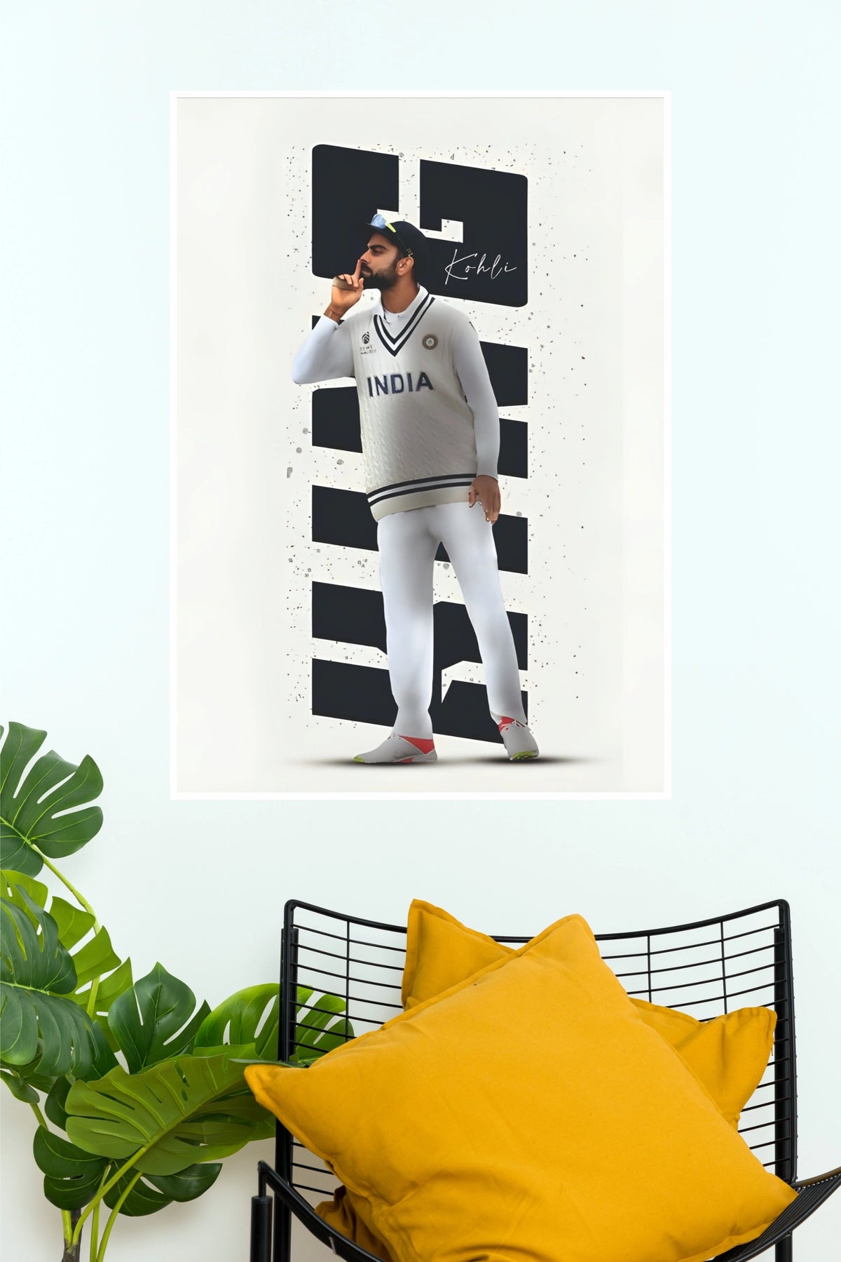 Cricket King Poster – Indian Cricket Star Wall Art | Sports Room Decor(Cricket Poster)