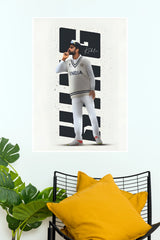Cricket King Poster – Indian Cricket Star Wall Art | Sports Room Decor(Cricket Poster)