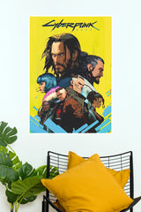 Cyberpunk 2077 Gaming Poster | Futuristic Night City Wall Art (Game Poster)