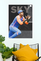 Fearless & Focused Cricket Poster – Dynamic Sports Wall Art(Cricket Poster)