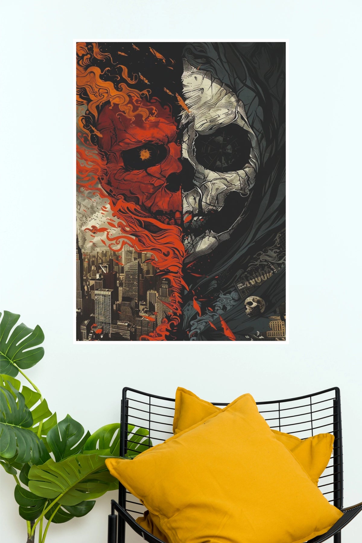Feathers of the Dead Poster | Dark Warrior Wall Art (Game Poster)