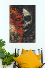 Feathers of the Dead Poster | Dark Warrior Wall Art (Game Poster)
