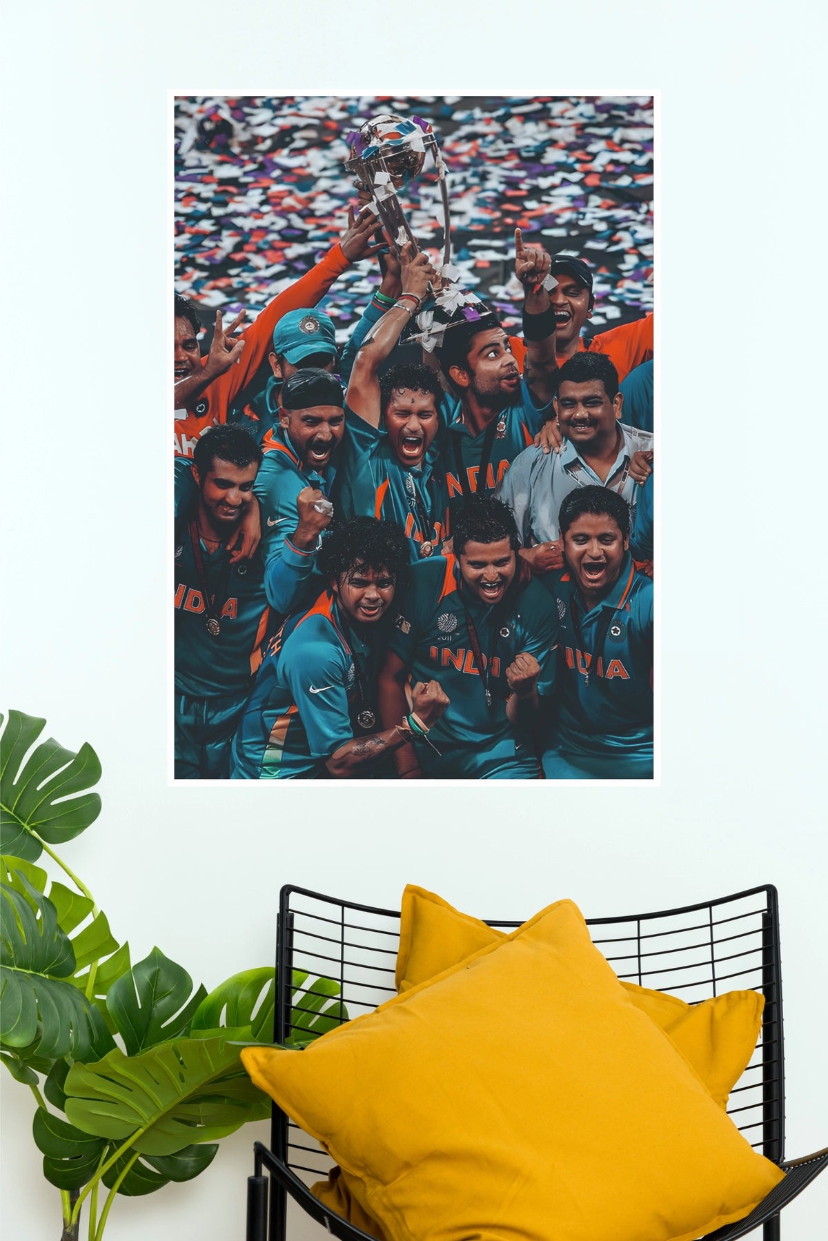 Champions of the Nation Cricket Poster – Victory Sports Wall Art(Cricket Poster)