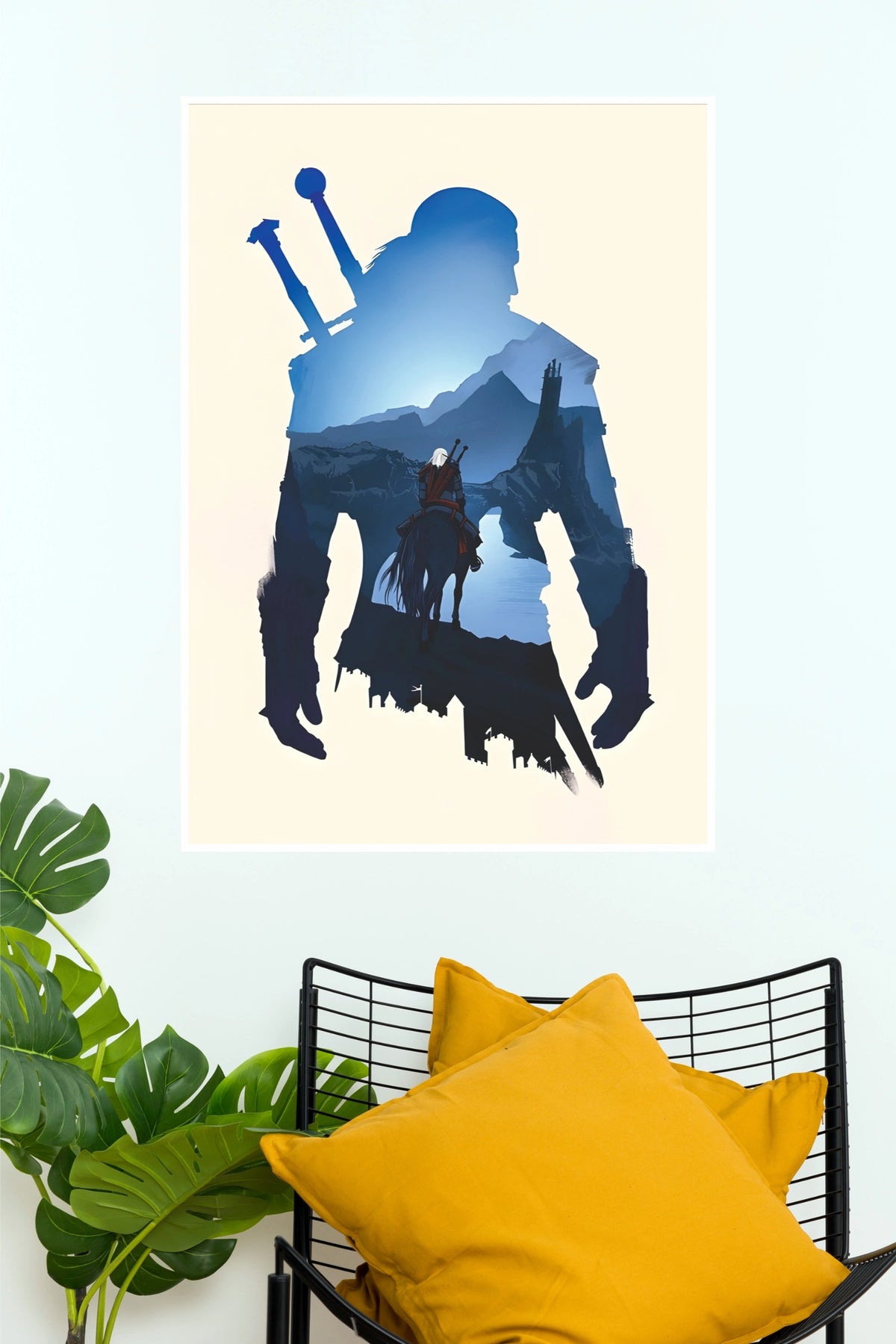 The Witcher 3 Geralt Poster | Dark Fantasy Gaming Wall Art (Game Poster)