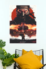 Ghost of Tsushima Poster | Jin Sakai Samurai Gaming Wall Art (Game Poster)