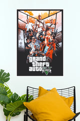 Grand Theft Auto V Poster | GTA 5 Gaming Wall Art (Game Poster)