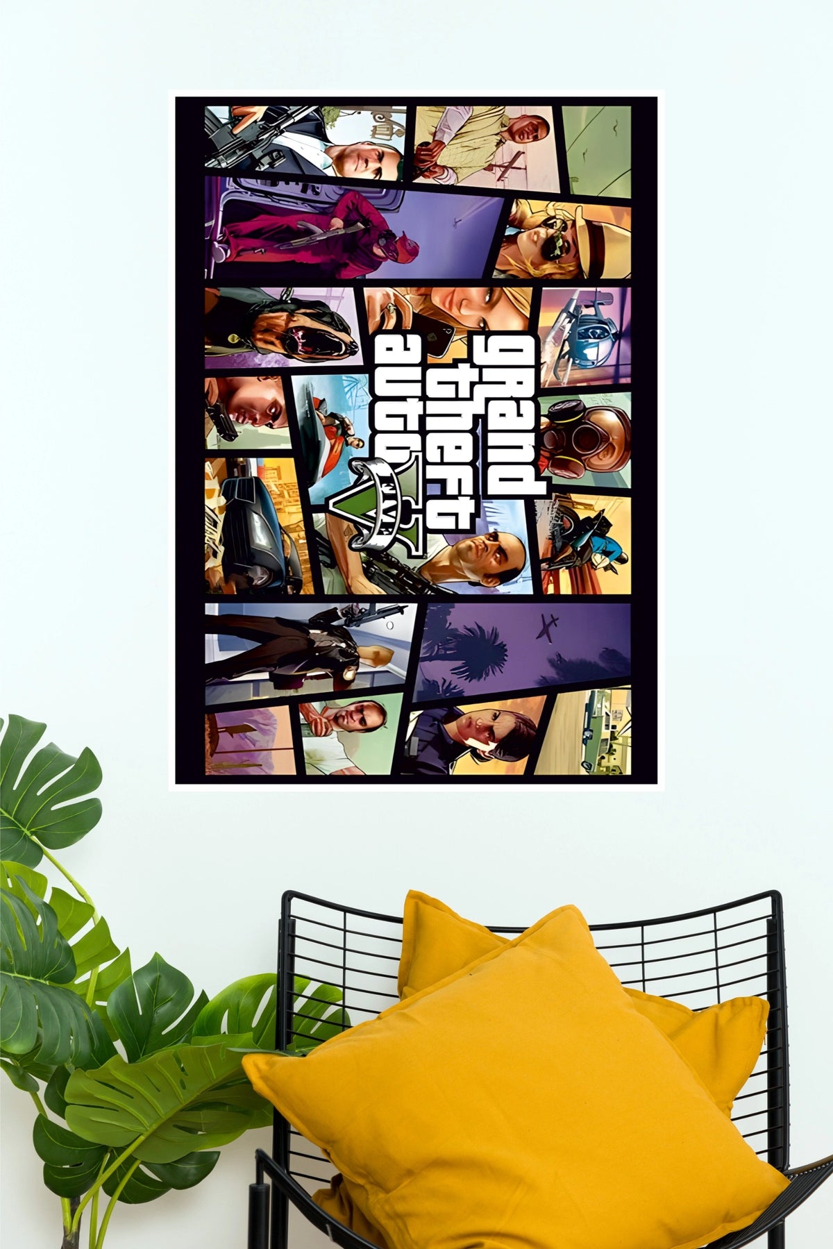 Grand Theft Auto V Poster | GTA 5 Gaming Wall Art (Game Poster)