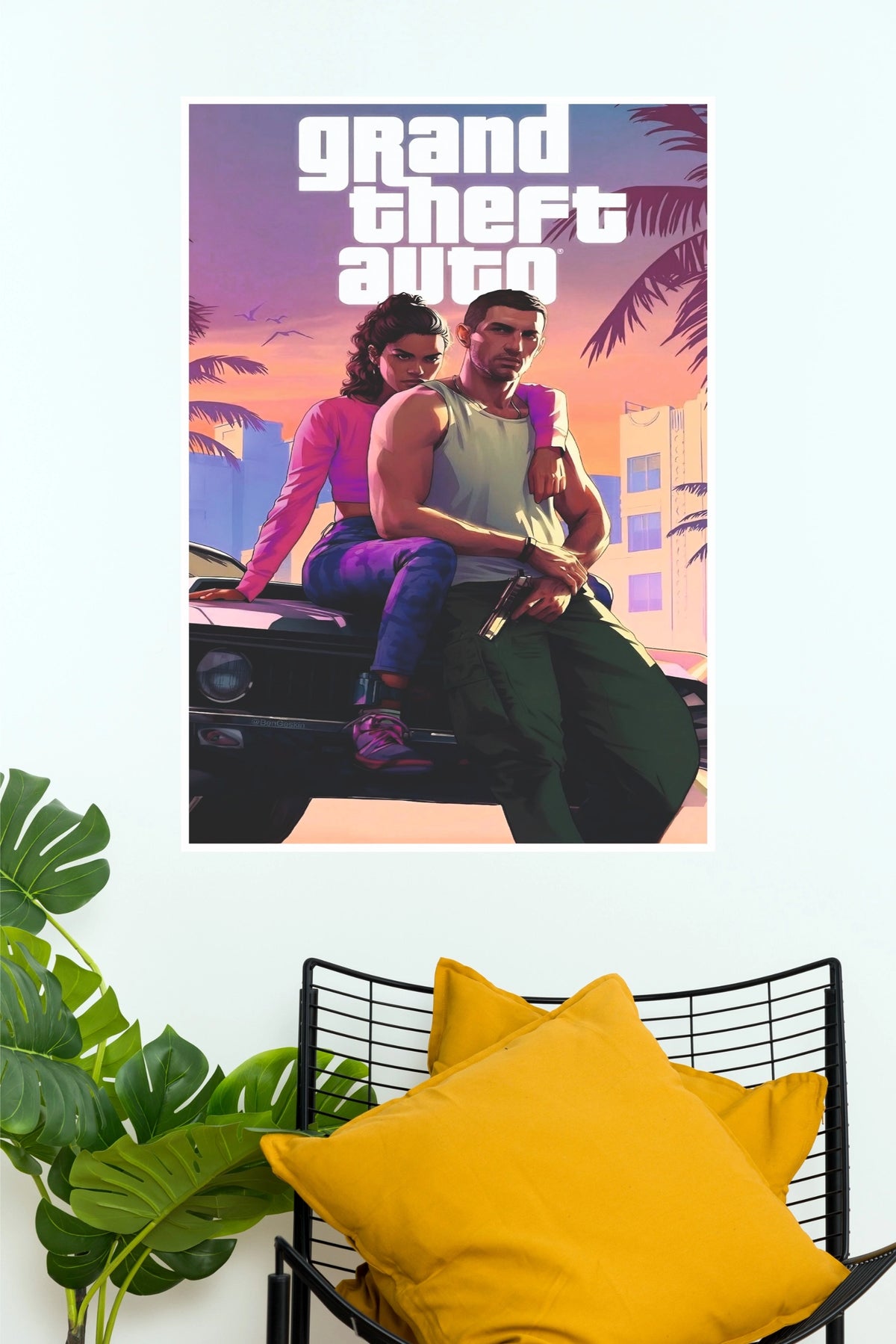 Grand Theft Auto VI Poster | GTA 6 Gaming Wall Art (Game Poster)