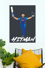 Hitman – Rohit Sharma Cricket Poster(Cricket Poster)
