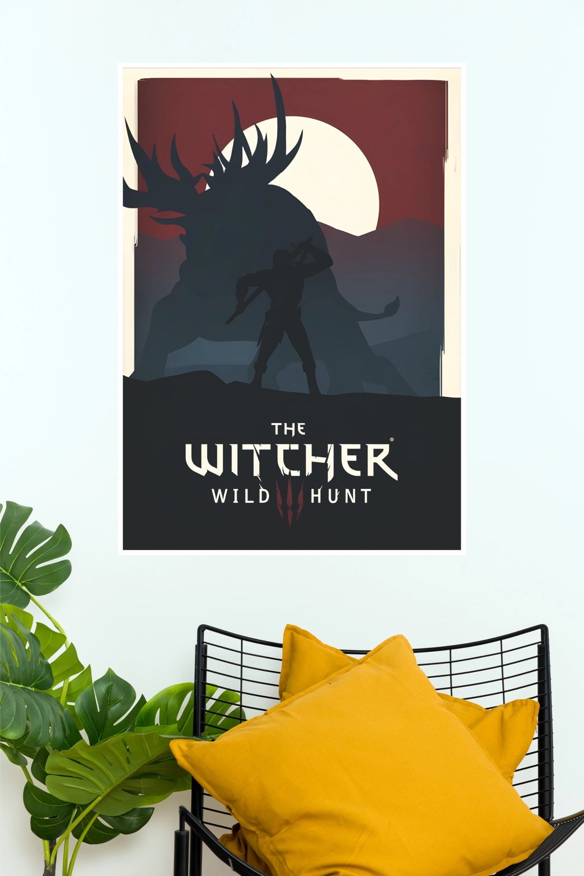 The Witcher Wild Hunt Geralt Monster Poster | Gaming Wall Art (Game Poster)