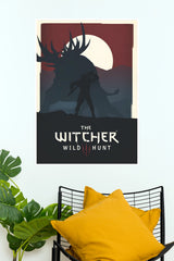 The Witcher Wild Hunt Geralt Monster Poster | Gaming Wall Art (Game Poster)