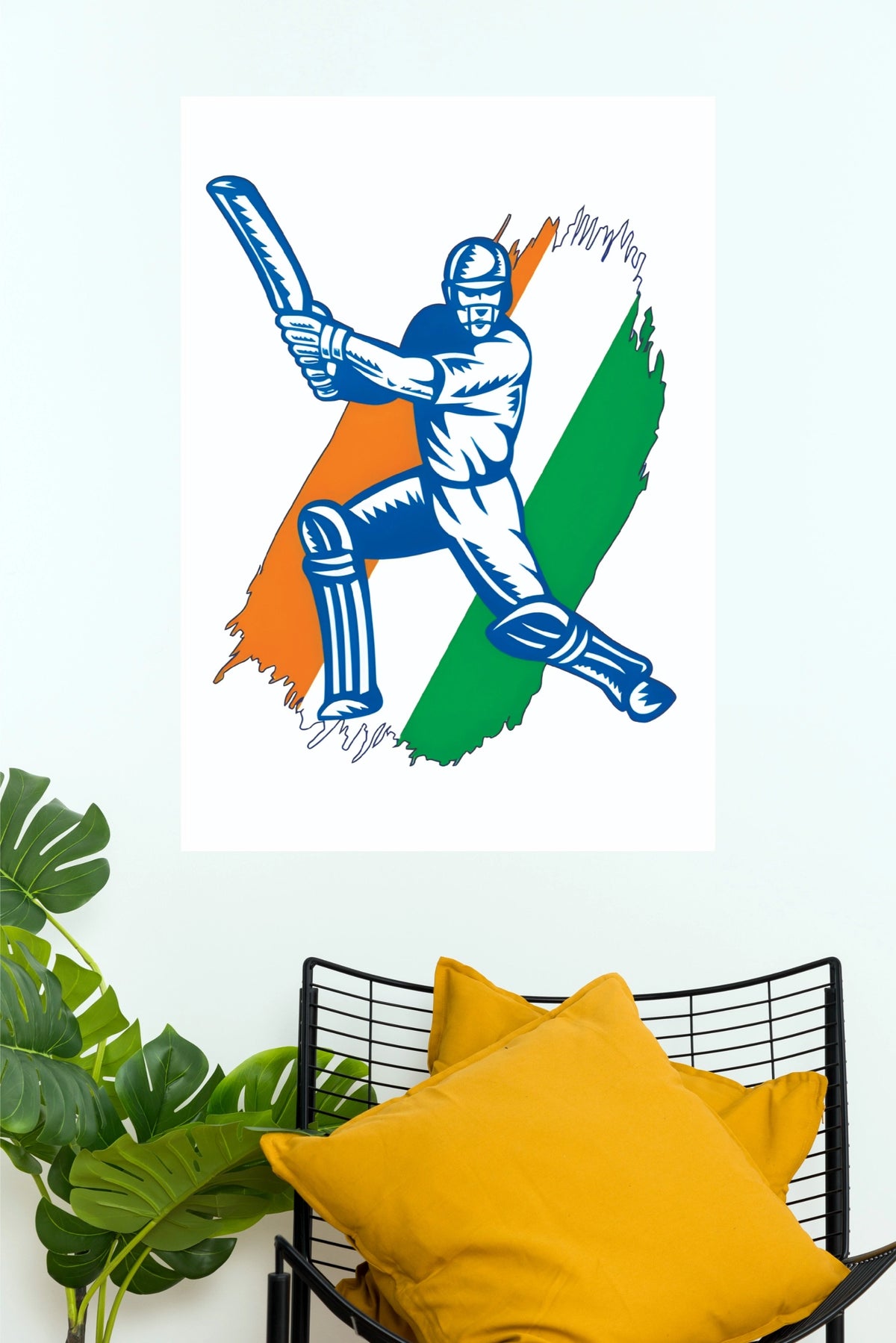 India Above All – Patriotic Cricket Poster(Cricket Poster)