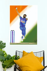 Yorker King – Jasprit Bumrah Cricket Poster(Cricket Poster)