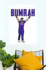 Jasprit Bumrah – The Best Bowler Cricket Fan Art Poster(Cricket Poster)