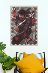 Jin Sakai Samurai Warrior Poster | Japanese Gaming Wall Art (Game Poster)