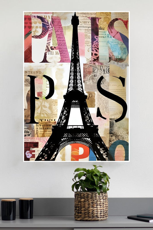 Paris France Collage Poster | CIty Posters