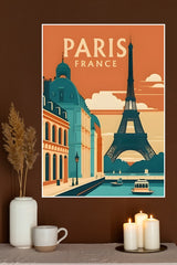 Paris France Travel Poster | CIty Posters