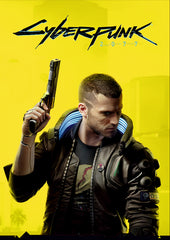 Cyberpunk 2077 V Male Protagonist Poster | Yellow Neon Gaming Wall Art (Game Poster)