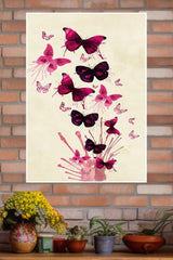Pink Butterlies Poster | Animal Posters