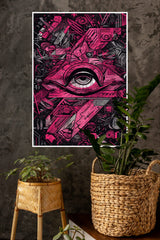 Pink Shade Eye Wall Poster | Eyes Posters
